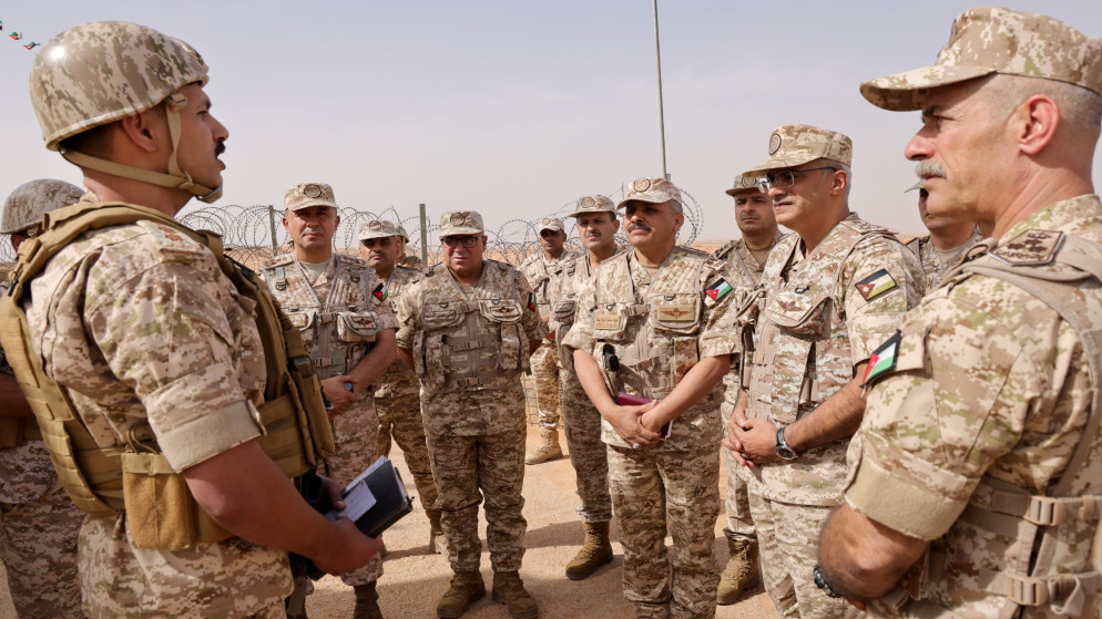 تعزيز امن الحدود الاردنية ورفع جاهزية وحدات حرس الحدود