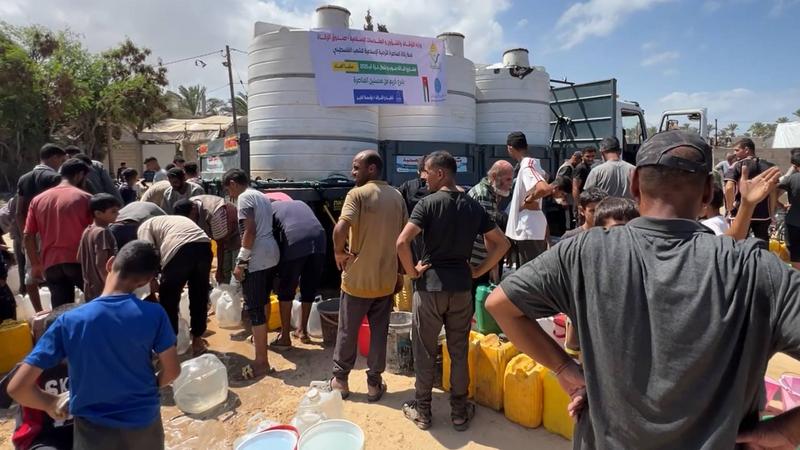 الخيرية الهاشمية: توزيع 500 ألف متر مكعب من المياه في جنوب غزة