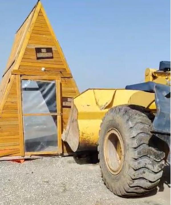 حملة لإزالة أكشاك شارع الأردن (صور، فيديو)