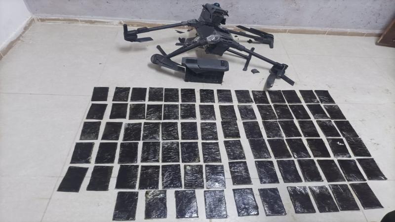 الجيش يحبط محاولة تهريب مواد مخدرة بواسطة طائرة مسيّرة