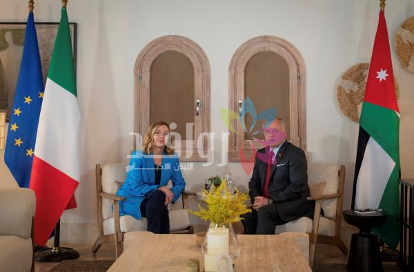 الملك وميلوني يناقشان التصعيد .. ضرورة الاحتكام للحوار