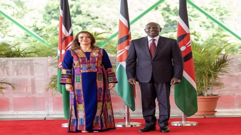 رولان سماره سفيرة الاردن تقدم اوراق اعتمادها للرئيس الكيني