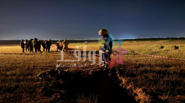 سقوط شظايا صاروخ في منطقة خالية بالرمثا .. ولا إصابات