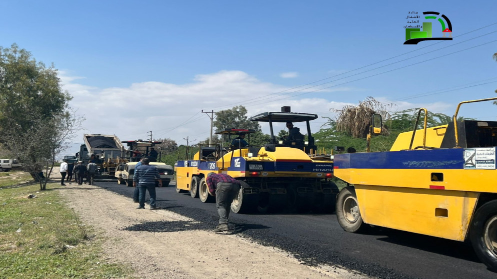 بدء صيانة طريق السكنة الشونة الكرامة بتكلفة 180 الف دينار