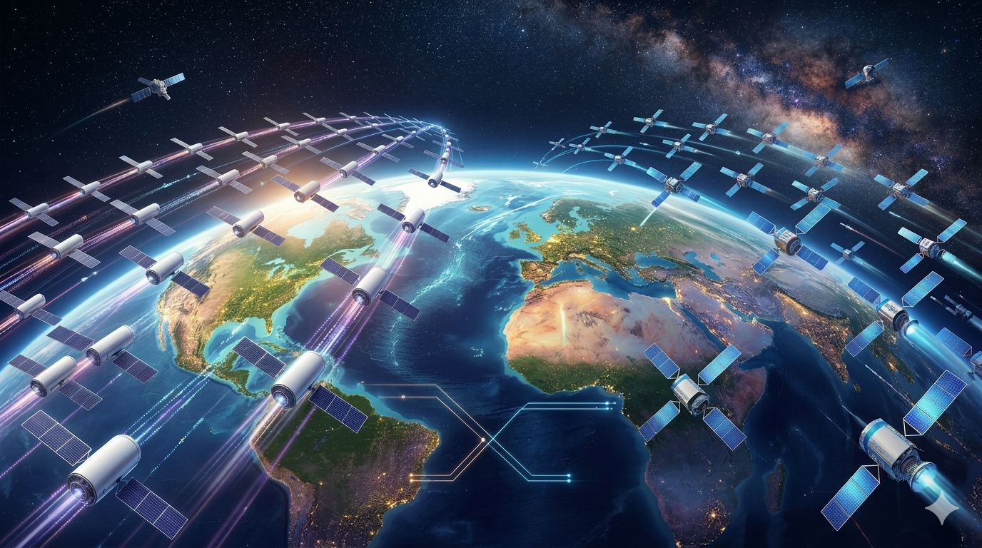 صراع الفضاء يشتعل: امازون تتحدى ماسك في حرب الإنترنت الفضائي