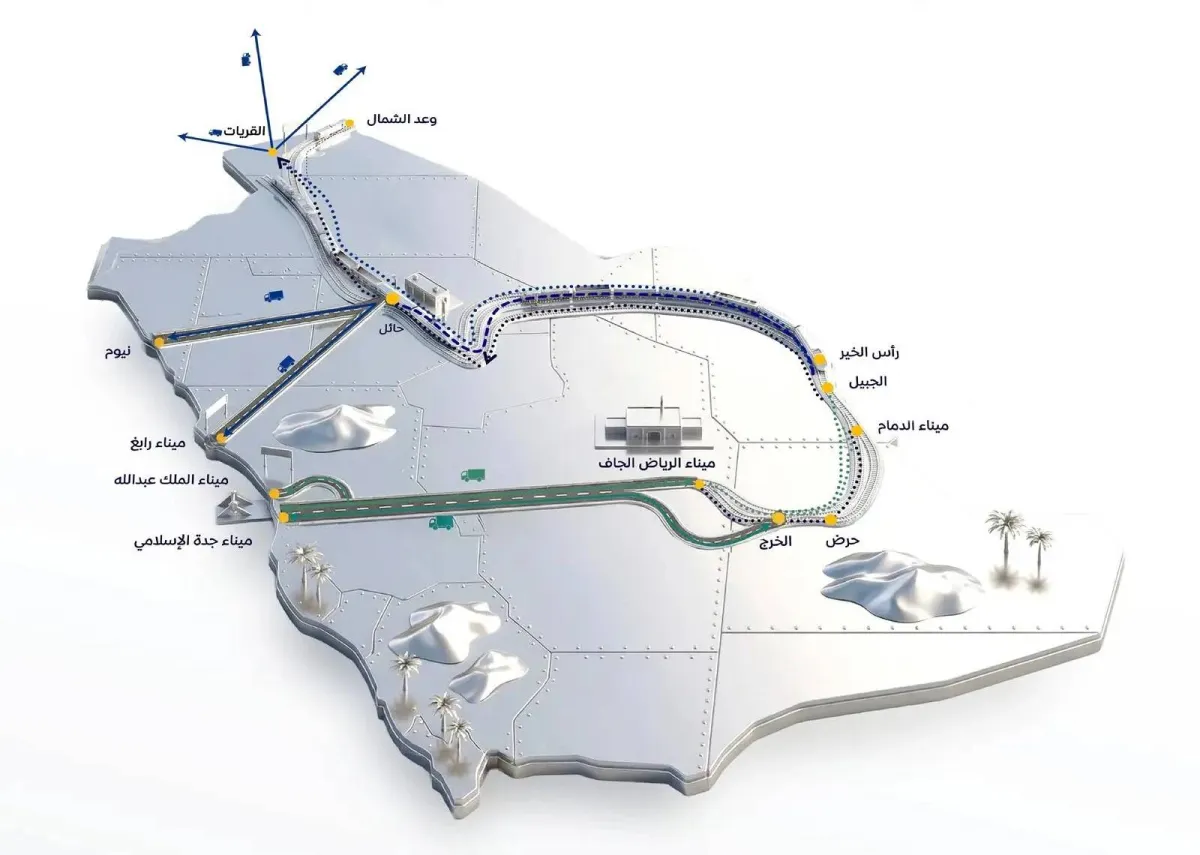السعودية تطلق 5 مسارات لوجستية جديدة لتعزيز التجارة الدولية
