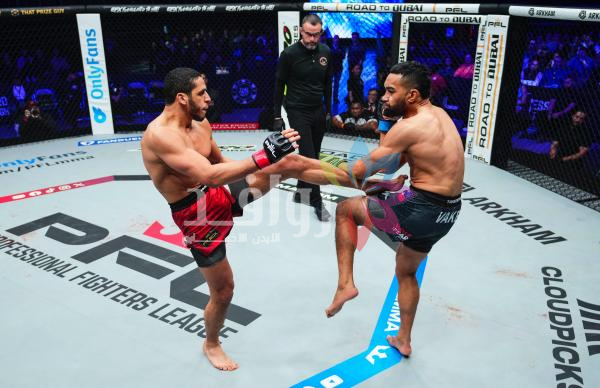 عمر الدفراوي يحسمها بالضربة القاضية في بطولة PFL العالمية