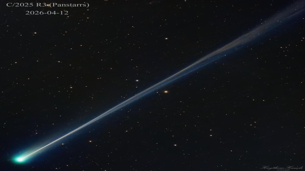 ناسا تختار صورة فلكية اردنية للمذنب بان ستارز كاجمل صورة يومية