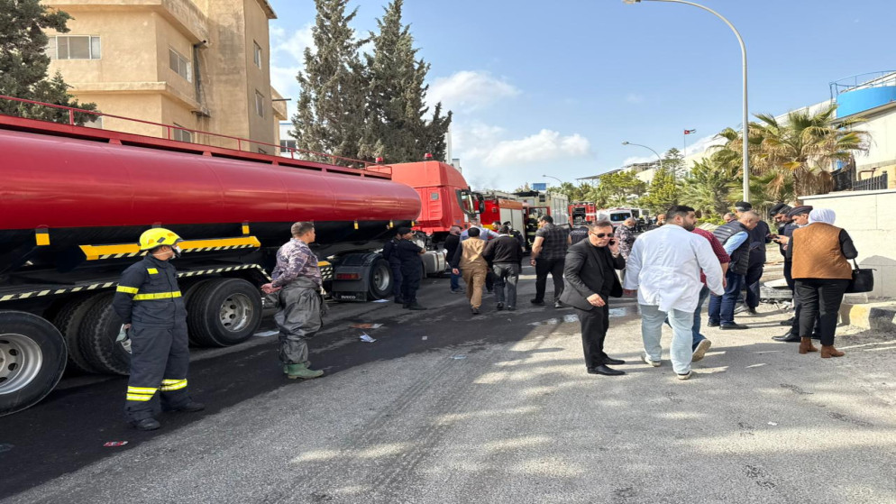 إصابات في حريق بمدينة الحسن الصناعية بالرمثا