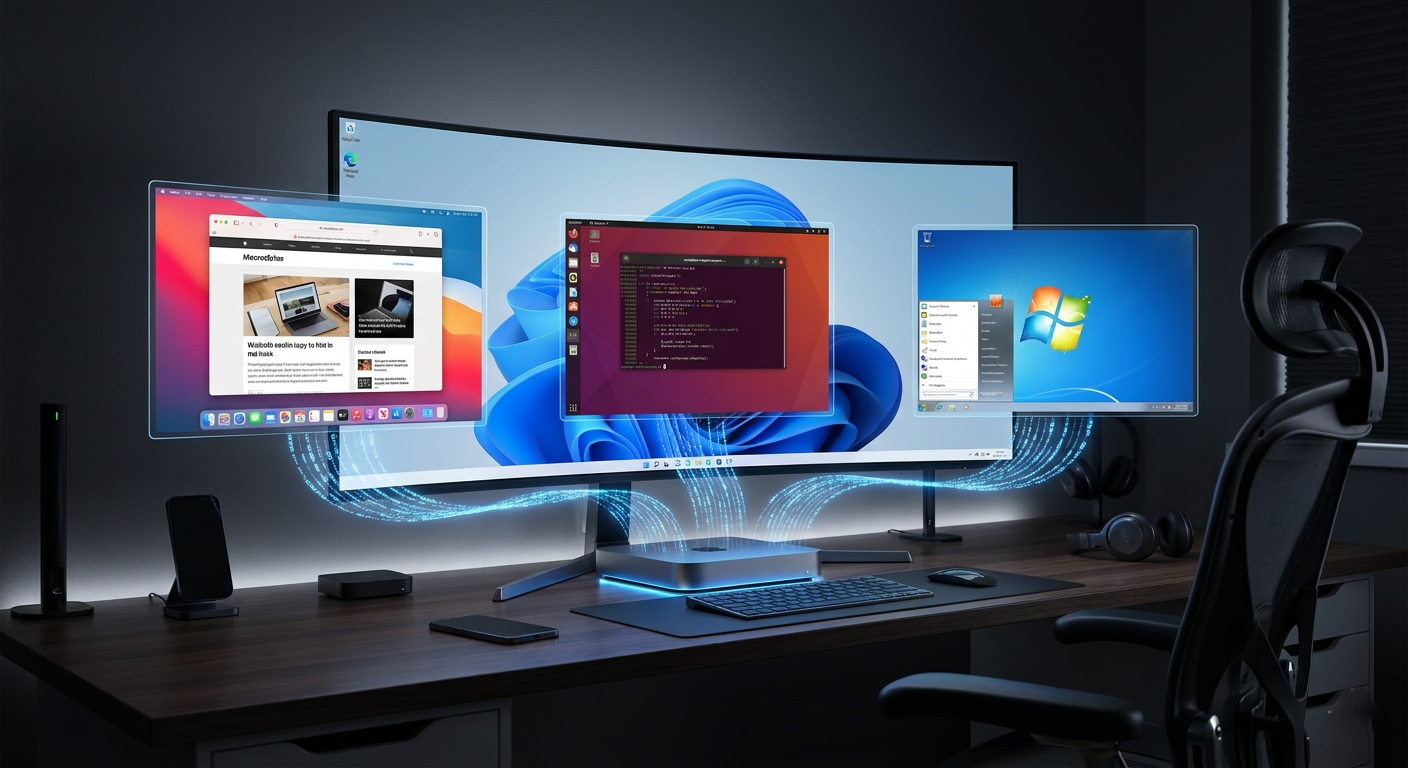 دليل شامل: البيئات الافتراضية وانظمة التشغيل واستخداماتها المتعددة