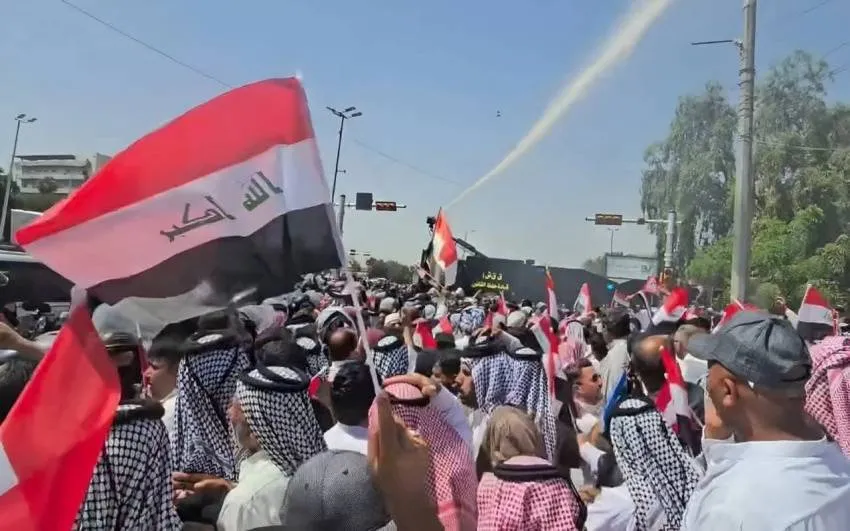 تظاهرات الفلاحين تهز بغداد للمطالبة بمستحقات الحنطة المتأخرة