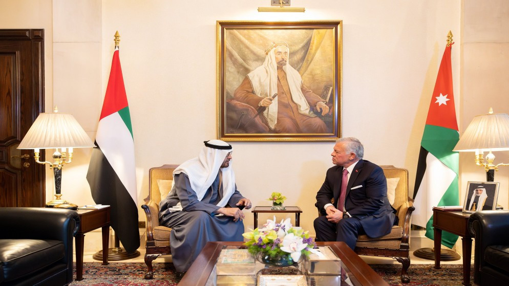 الملك عبدالله الثاني يدين الاعتداءات الايرانية في اتصال مع رئيس الامارات