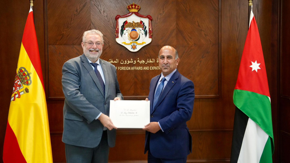 الخارجية الاردنية تتسلم اوراق اعتماد السفير الاسباني الجديد