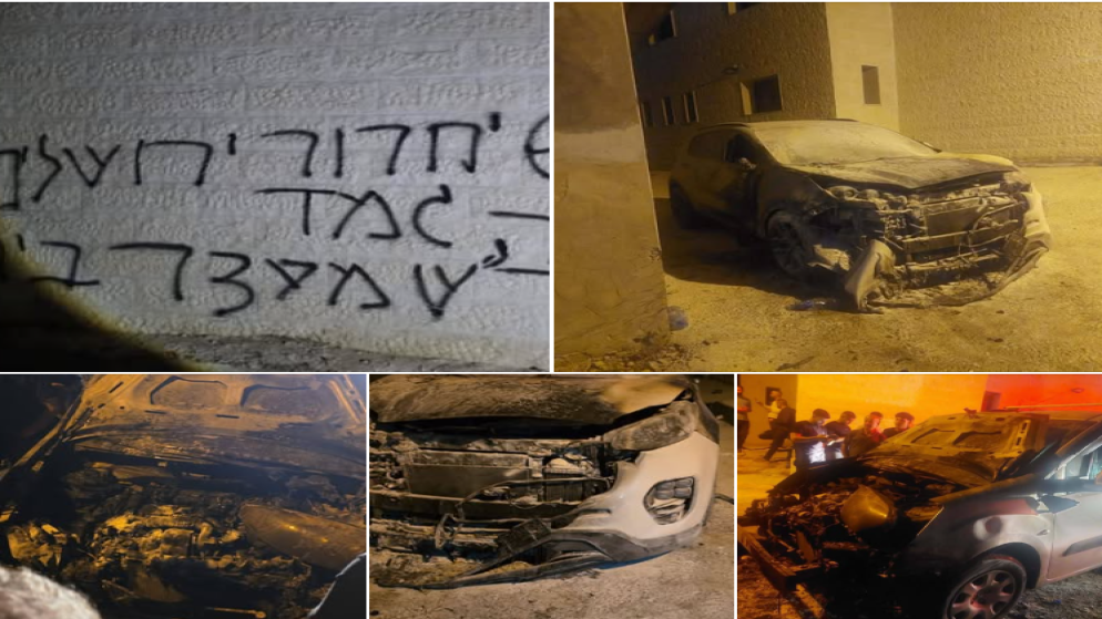 اعتداءات المستوطنين تتصاعد: حرق مسجد ومركبات في رام الله