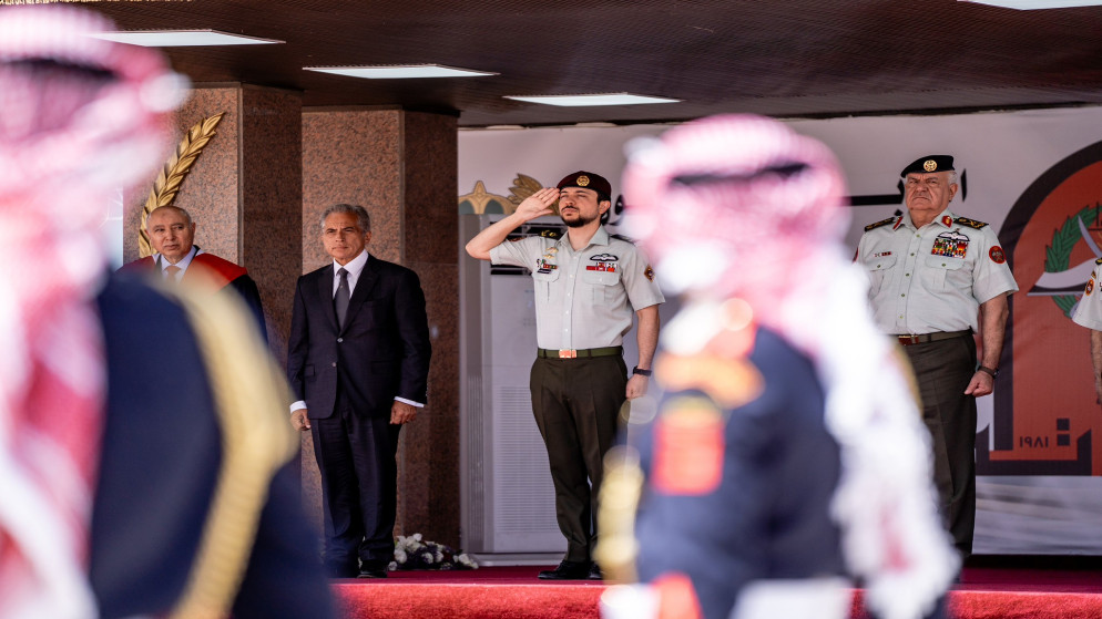 ولي العهد يرعى تخريج الفوج الـ 34 من الجناح العسكري بجامعة مؤتة