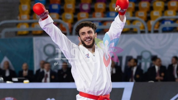 لاعب منتخب الكراتيه غيث يتأهل إلى نهائي الدوري العالمي