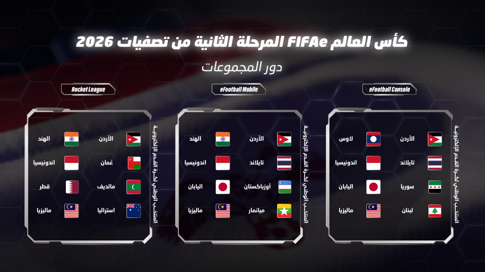 المنتخب الوطني للرياضات الالكترونية يستهل مشواره في تصفيات كاس العالم
