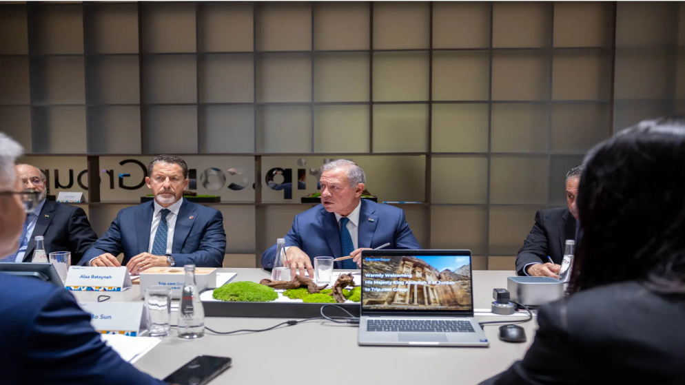 الملك يبحث مع مجموعة تريب دوت كوم تعزيز تدفق السياح الصينيين الى الاردن