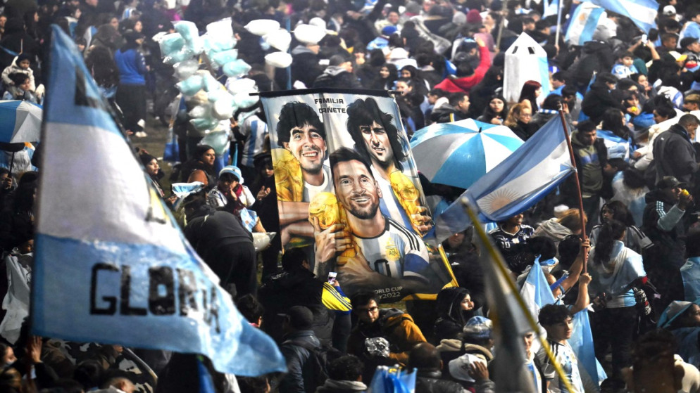 استقبال حافل للمنتخب الارجنتيني في بوينوس ايرس بعد نهائي مونديال