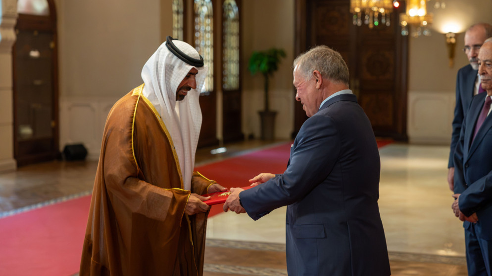 الملك عبدالله الثاني يتقبل اوراق اعتماد سفراء جدد في قصر بسمان