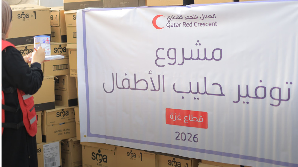 مبادرة اغاثية مشتركة توزع الاف السلال الغذائية على النازحين في غزة