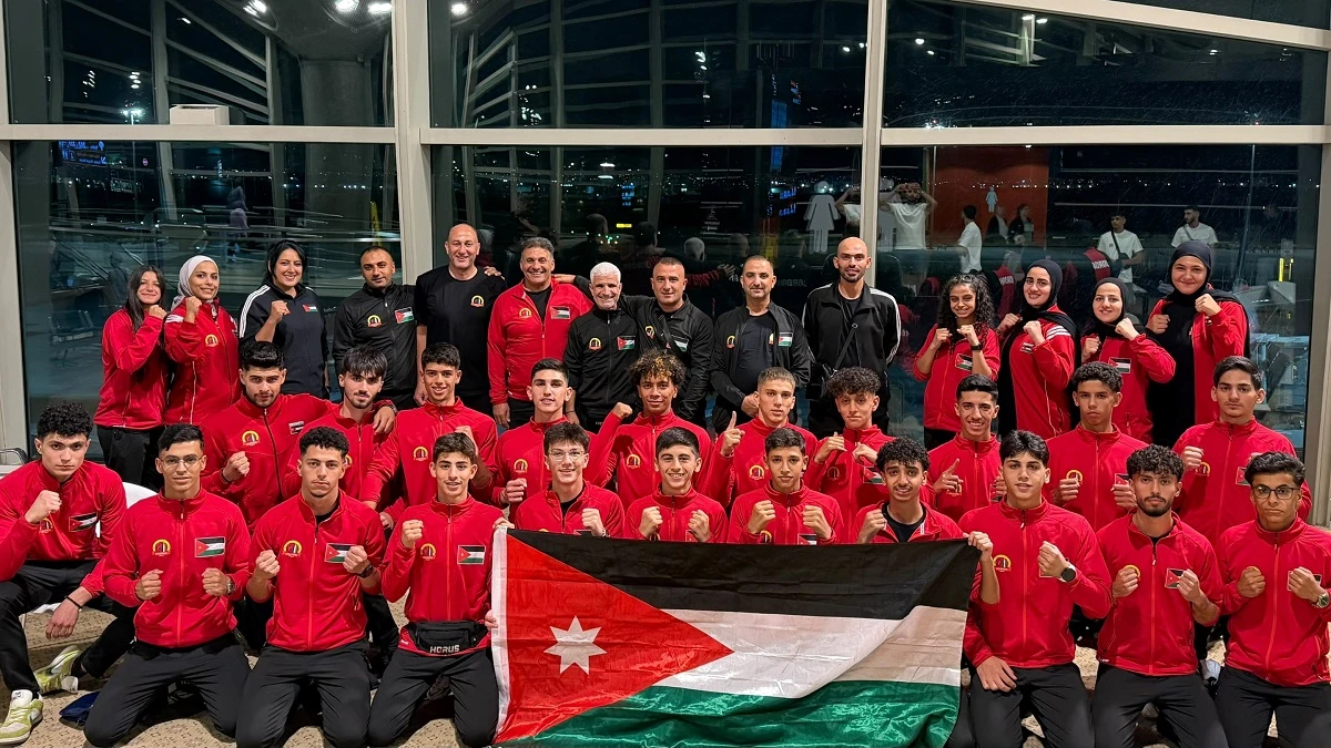 بعثة منتخب الكيك بوكسينغ تغادر الى ايطاليا للمشاركة في بطولة العالم