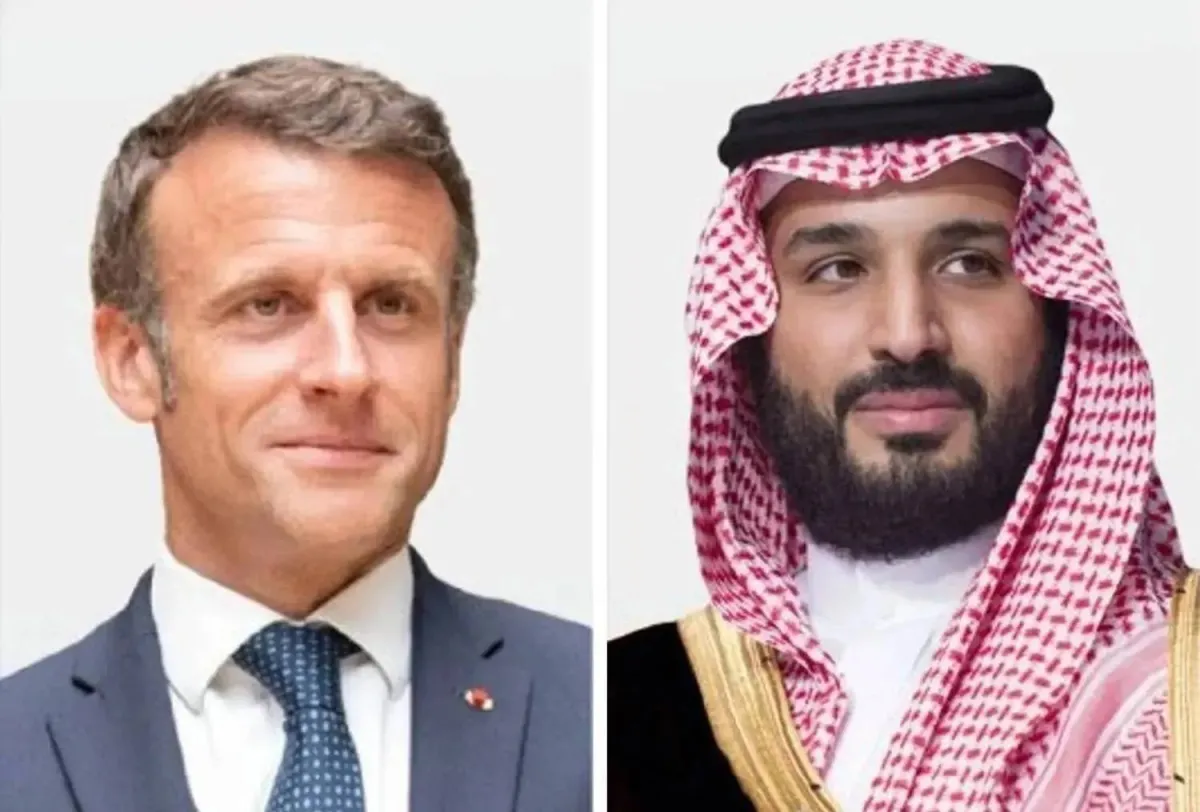 محمد بن سلمان وماكرون يبحثان استقرار المنطقة وامن الملاحة البحرية