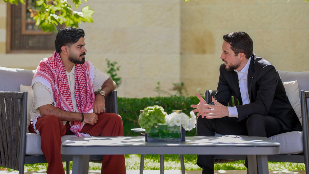 ولي العهد يستقبل الرحالة جو حطاب لتعزيز الترويج السياحي للاردن