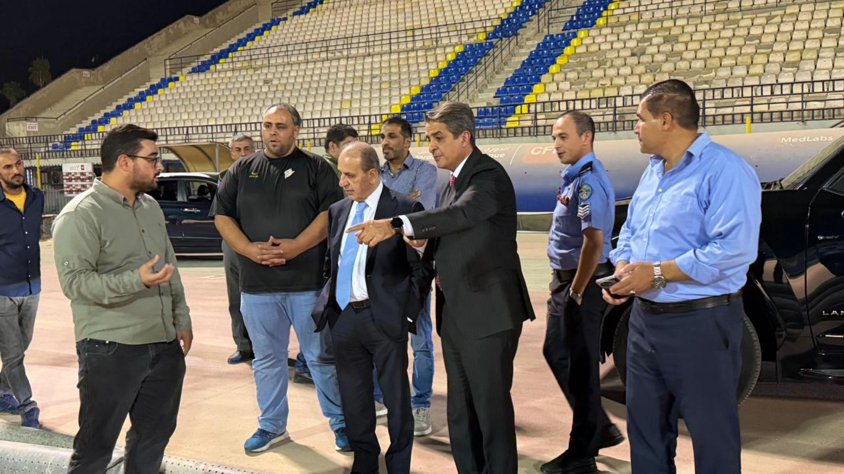 تفقد ميداني لمشروع تاهيل ستاد الحسن في اربد ونسب انجاز متصاعدة