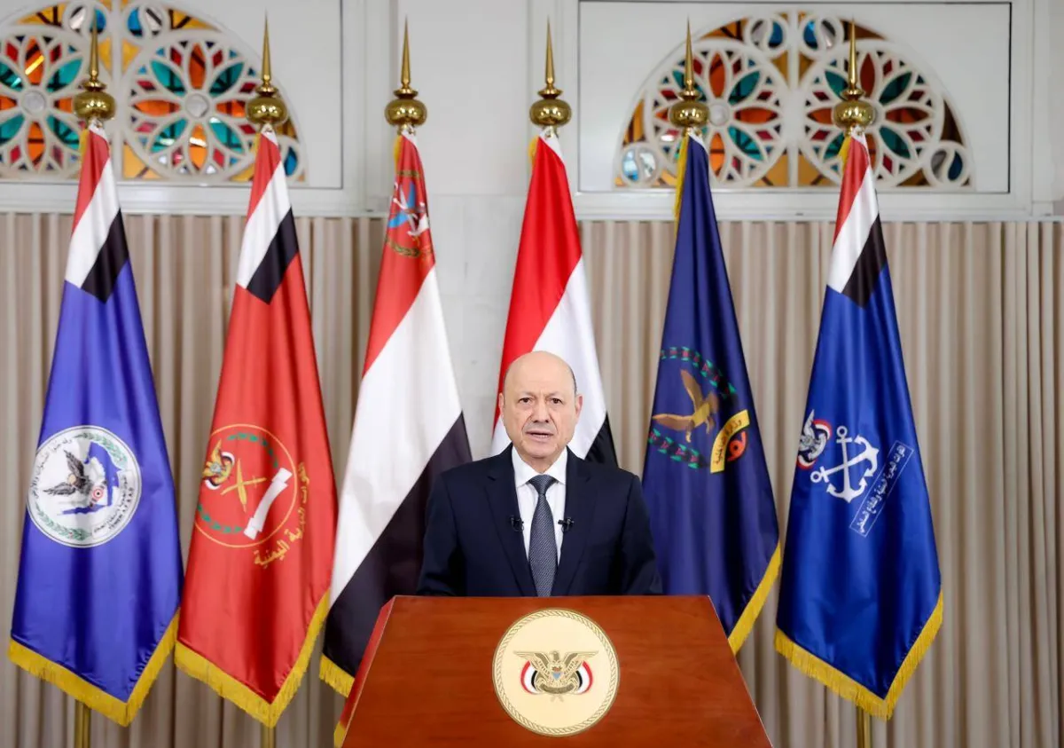 العليمي يعلن النفير العام ويدعو الشعب اليمني لمواجهة المشروع الحوثي