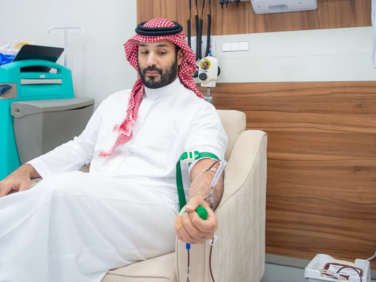 ولي العهد السعودي يطلق الحملة الوطنية للتبرع بالدم لتعزيز قيم العطاء