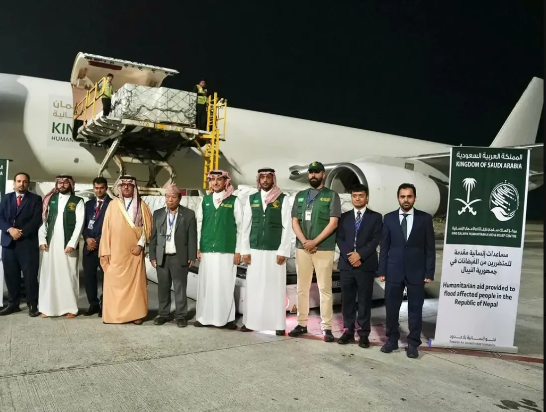 جسر جوي سعودي لدعم متضرري الفيضانات في نيبال