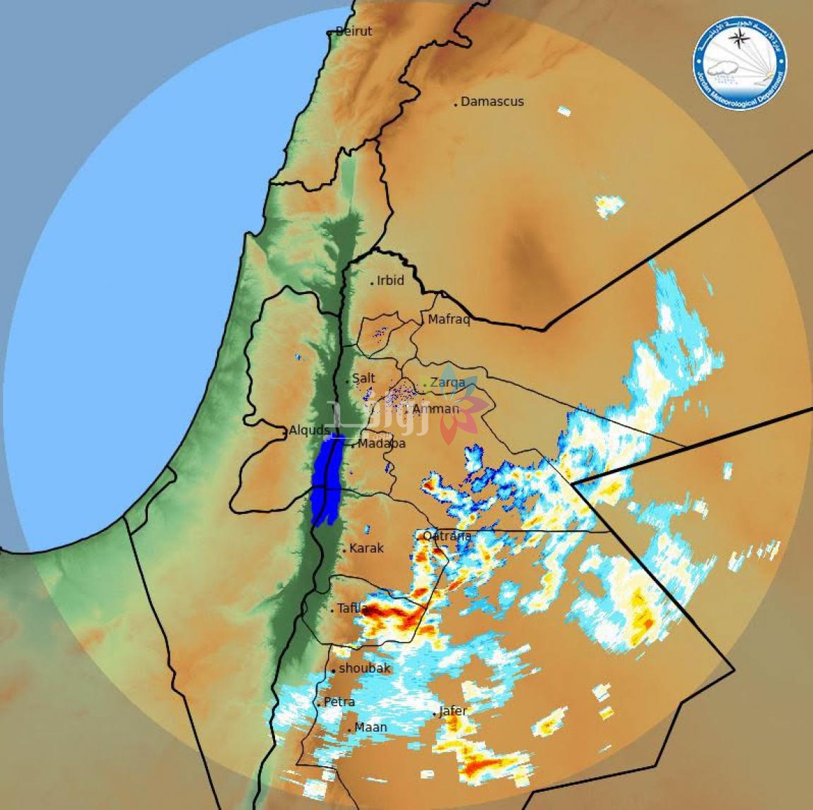 أمطار رعدية في الجنوب واجزاء من عمّان والزرقاء