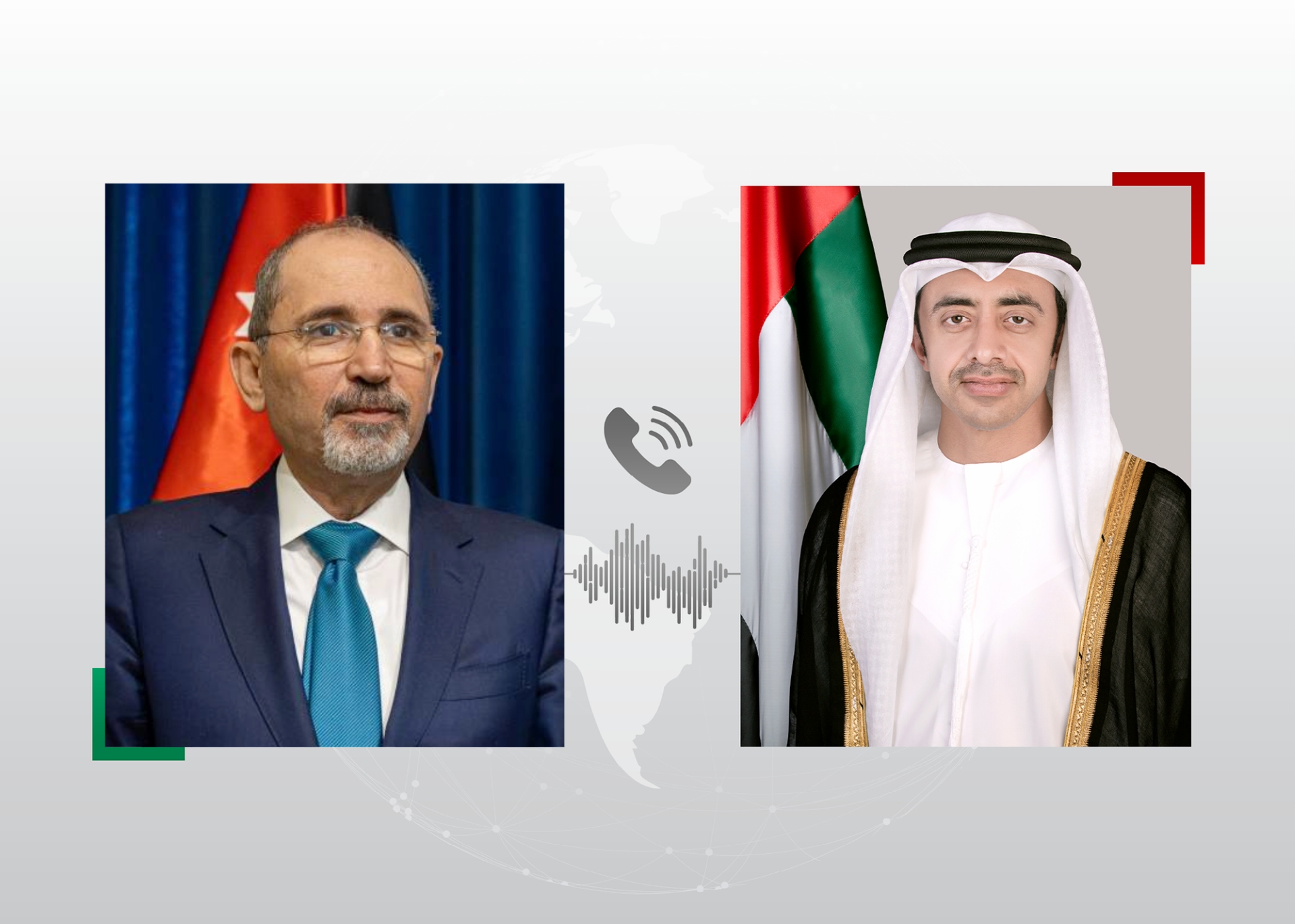 الصفدي وعبدالله بن زايد يبحثان خفض التصعيد في المنطقة