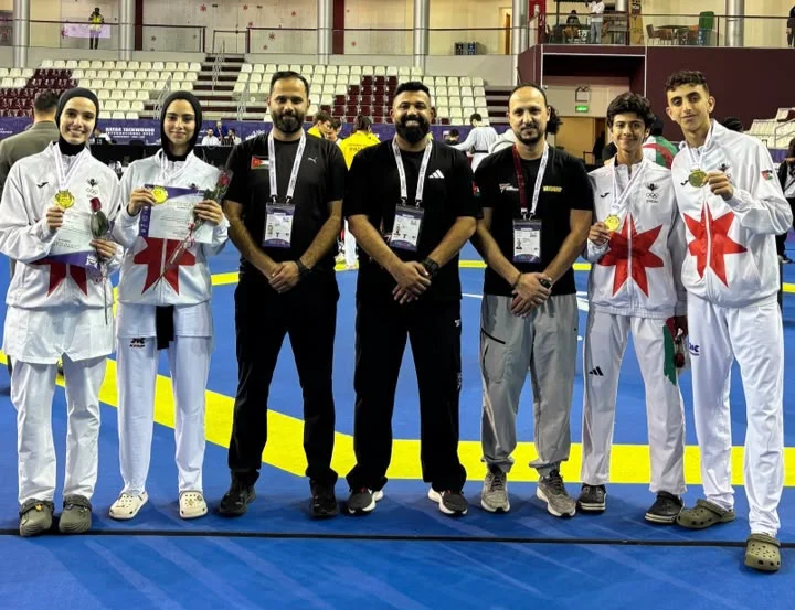 حصاد ذهبي لمنتخب الاردن في بطولة قطر الدولية للتايكواندو