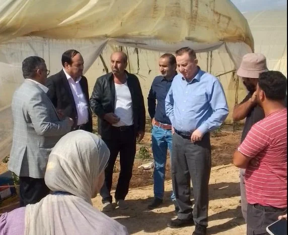 وزارة الزراعة تبدأ حصر اضرار المنخفض الجوي في وادي الاردن