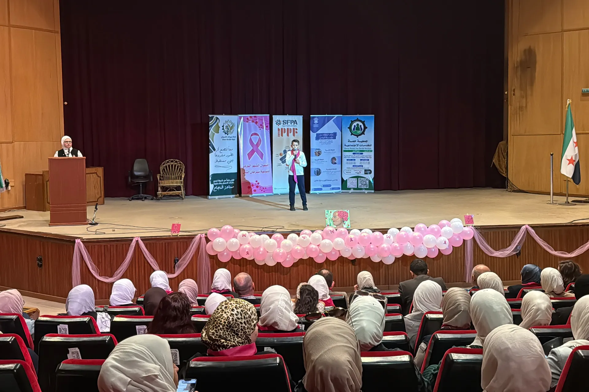 قصص ملهمة في حماة ضمن فعاليات الشهر الوردي للكشف المبكر عن سرطان الثدي